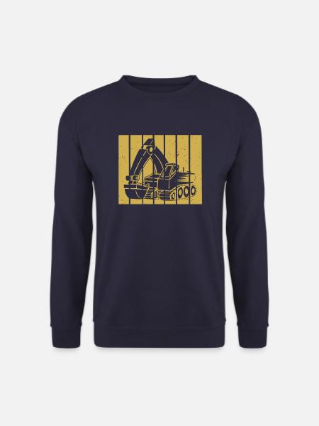 Baggerfahrer Geschenk Retro Sunset - Unisex Pullover - Navy