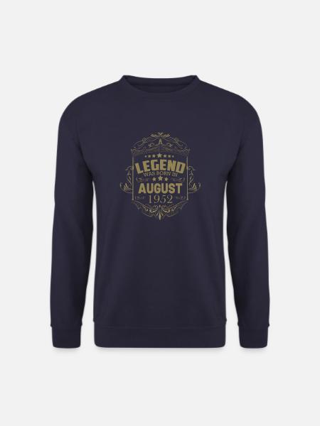 Geschenke zum Geburtstag August 1952 Vintage - Unisex Pullover - Navy