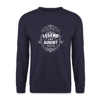 Une légende est née en août 2004 - Sweat-shirt Unisexe - marine - Devant - Alina (178cm) & Michal (187cm)