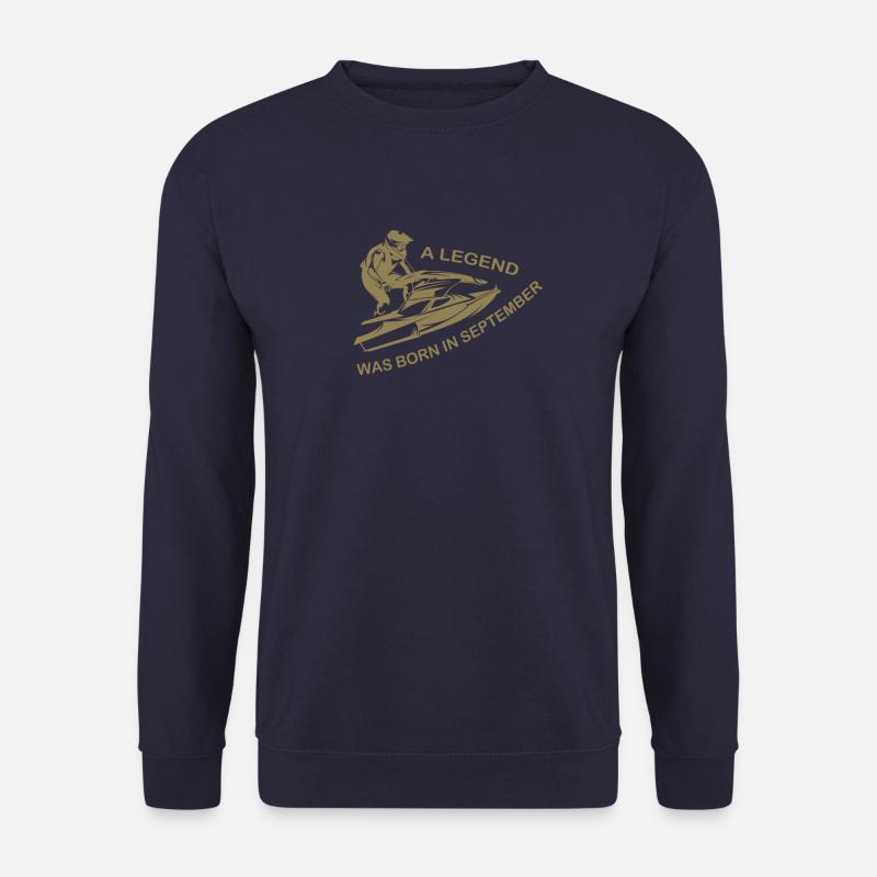 Jet SKi driver legend born in September - Unisex Sweatshirt - navy