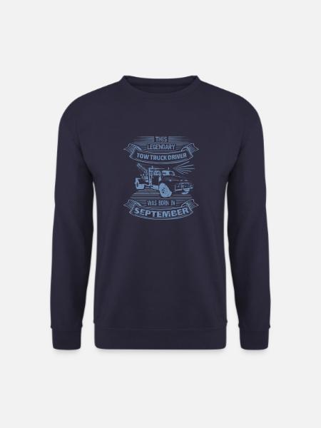 Legendärer Abschleppwagenfahrer im September - Unisex Pullover - Navy