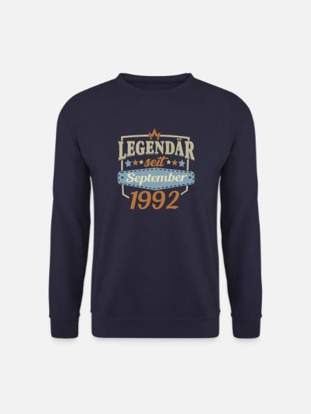 Geburtstag Legendär seit september 1992 - Unisex Pullover - Navy