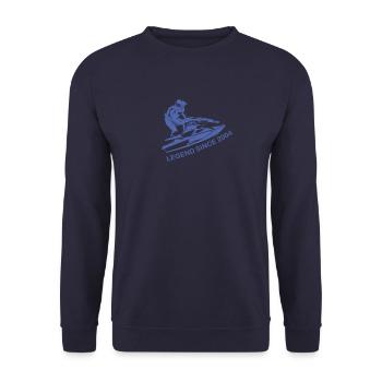 Geschenke zum Geburtstag 2004 Jet Ski - Unisex Pullover - Navy - Vorne - Alina (178cm) & Michal (187cm)