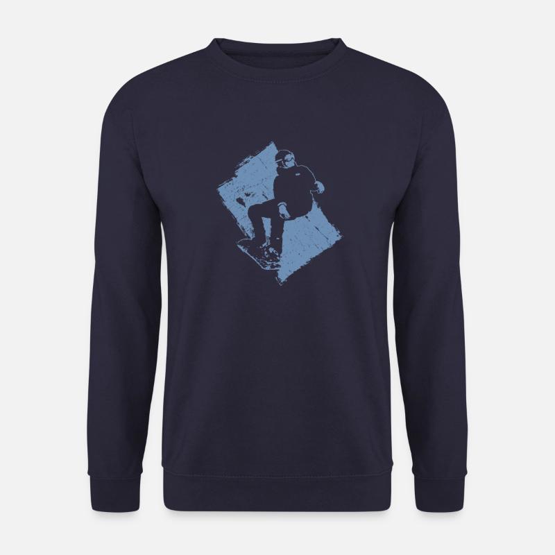 Snowboard Snowboarder Grunge Design - Unisex Sweatshirt - navy