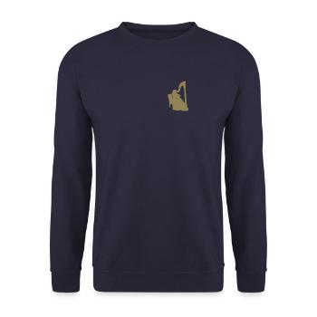 Harp Harp Player Women Pocket Design - Unisex Sweatshirt - navy - Front - Alina (178cm) & Michal (187cm)