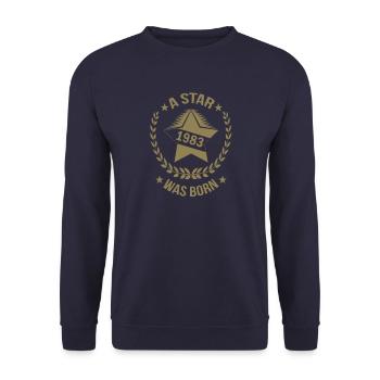 Une star est née en 1983 - Sweat-shirt Unisexe - marine - Devant - Alina (178cm) & Michal (187cm)