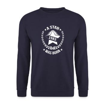 Une star est née en 1983 - Sweat-shirt Unisexe - marine - Devant - Alina (178cm) & Michal (187cm)