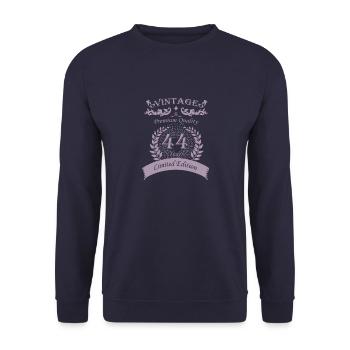 Cadeaux 44e anniversaire Vintage Brother - Sweat-shirt Unisexe - marine - Devant - Alina (178cm) & Michal (187cm)