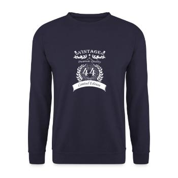 Cadeaux 44e anniversaire Vintage Brother - Sweat-shirt Unisexe - marine - Devant - Alina (178cm) & Michal (187cm)