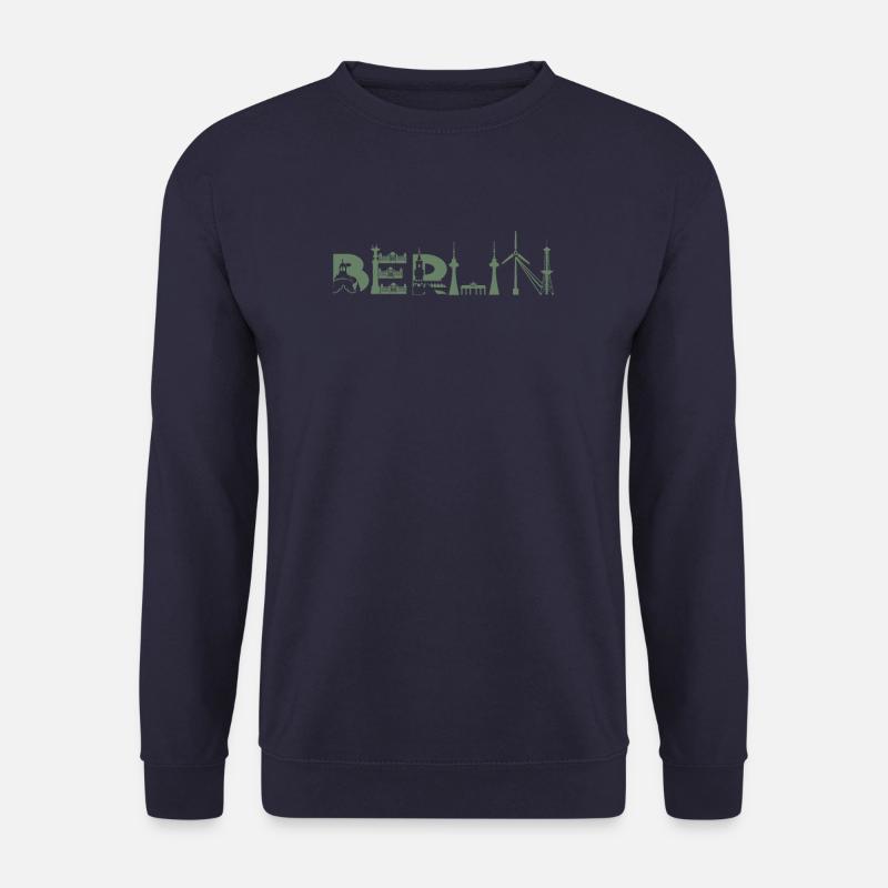 Berlin Skyline Berlin Sights - Unisex Sweatshirt - navy