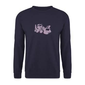 Dictons de conducteur de pelle hydraulique à chargement frontal - Sweat-shirt Unisexe - marine - Devant - Alina (178cm) & Michal (187cm)