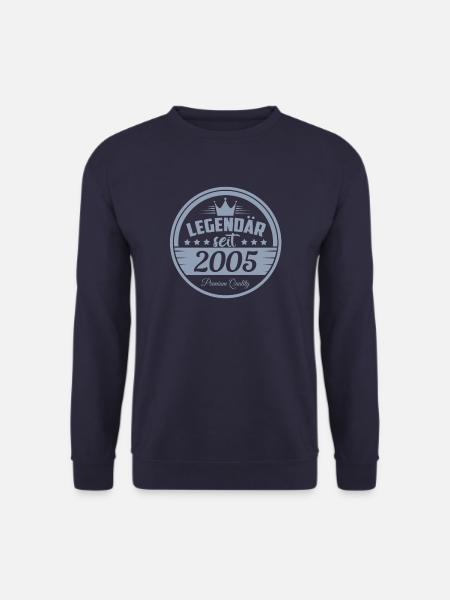 Legendär seit 2005 Geburtstag Sprüche - Unisex Pullover - Navy