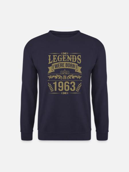 1963 wurden Legenden geboren Geburtstag - Unisex Pullover - Navy