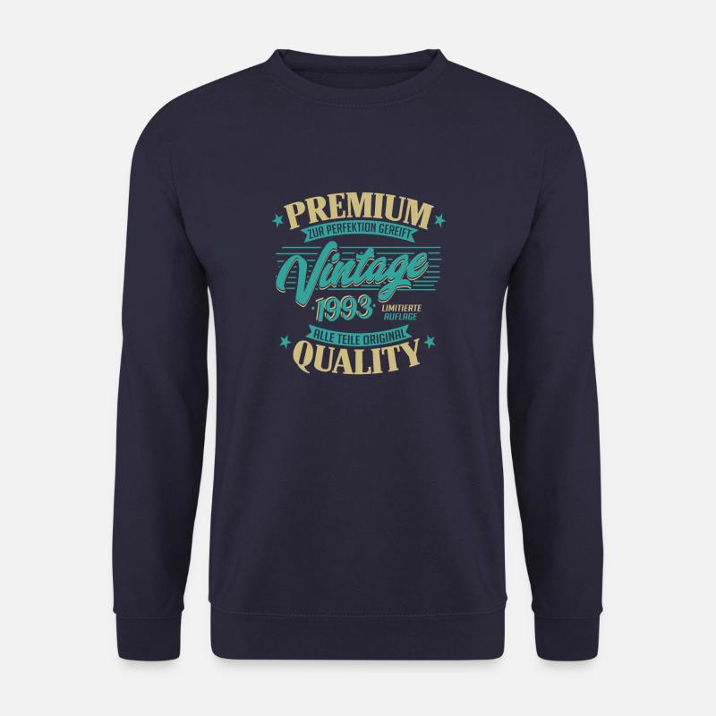 Premium Vintage Mensch 1993 Geburtstag Sprüche - Unisex Pullover - Navy