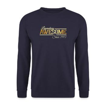 Legendary since 1993 - Unisex Sweatshirt - navy - Front - Alina (178cm) & Michal (187cm)