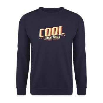 Cool seit 2005 Geschenke - Unisex Pullover - Navy - Vorne - Alina (178cm) & Michal (187cm)