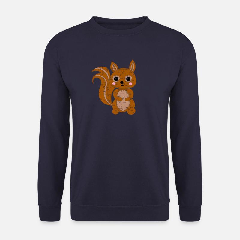 Cute Kawaii Squirrel - Unisex Sweatshirt - navy