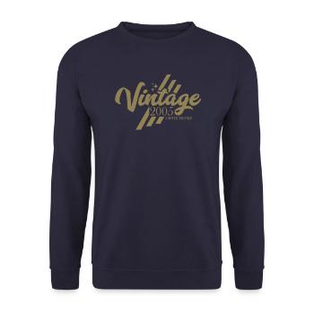 Millésime 2005 Anniversaire Dictons - Sweat-shirt Unisexe - marine - Devant - Alina (178cm) & Michal (187cm)