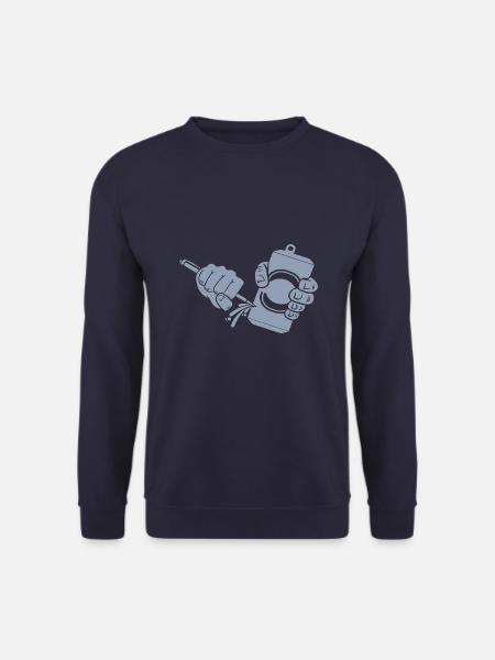 Beer, canned beer, canned piercing - Unisex Sweatshirt - navy