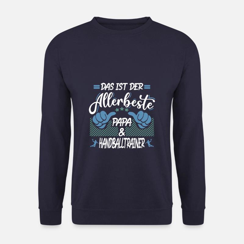 Papa und Handball - Unisex Pullover - Navy