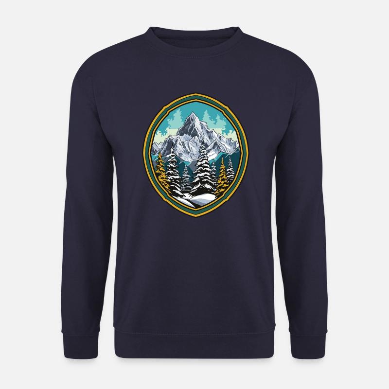 Mountains Forest Summits Ski - Unisex Sweatshirt - navy