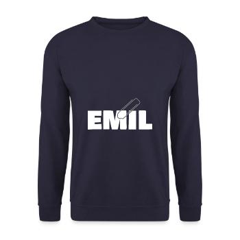 Emil - Unisex Pullover - Navy - Vorne - Alina (178cm) & Michal (187cm)