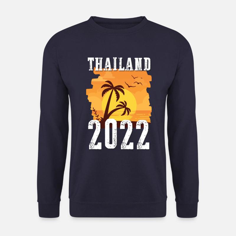 Thailand 2022 Palm Trees - Unisex Sweatshirt - navy