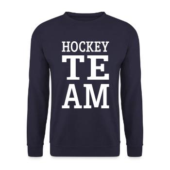 Hockey Team - Unisex Sweatshirt - navy - Front - Alina (178cm) & Michal (187cm)