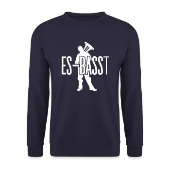 C’est un | es-bass es-tuba tuba helikon bass tôle - Sweat-shirt Unisexe - marine - Devant - Alina (178cm) & Michal (187cm)