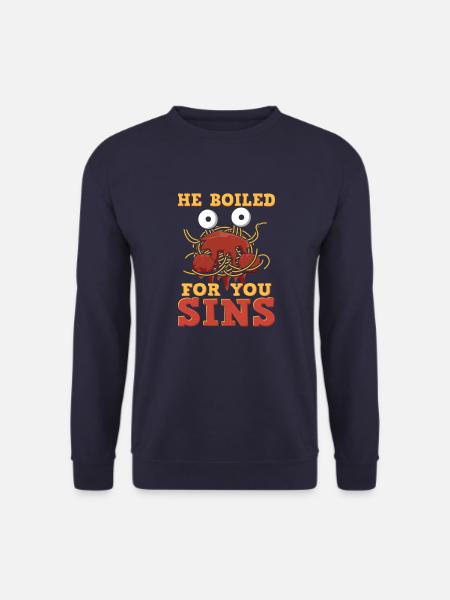 Fliegendes Spaghetti-Monster - Unisex Pullover - Navy