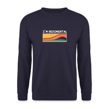 Pour les géologues et les étudiants en géologie - Sweat-shirt Unisexe - marine - Devant - Alina (178cm) & Michal (187cm)