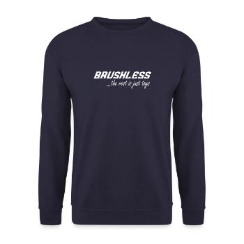 Brushless RC Cars - Unisex Sweatshirt - navy - Front - Alina (178cm) & Michal (187cm)