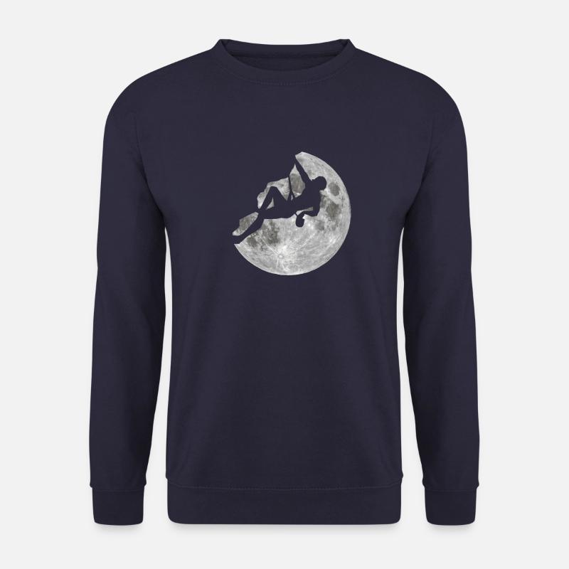 Escalade Climbing Lune grimper la roche - Sweat-shirt Unisexe - marine