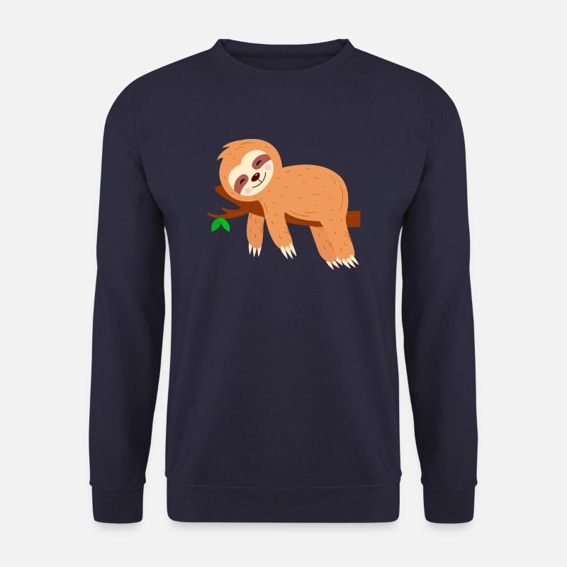 Sloth on Tree Extreme Chiller - Unisex Sweatshirt - navy