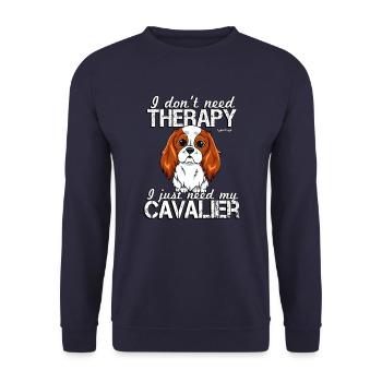 Thérapie Cavalier 4 - Sweat-shirt Unisexe - marine - Devant - Alina (178cm) & Michal (187cm)