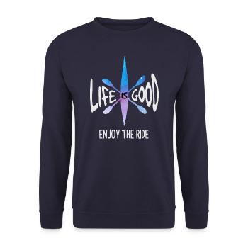 Canoë kayak - Sweat-shirt Unisexe - marine - Devant - Alina (178cm) & Michal (187cm)