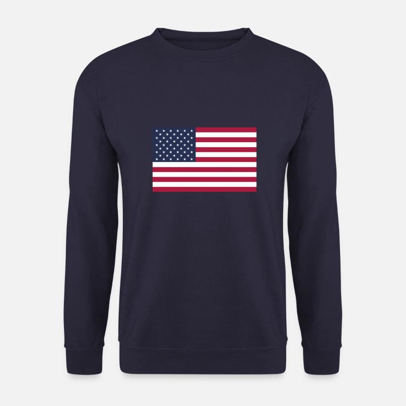US Flagge, Amerika Flagge, USA Flagge, US flag - Unisex Pullover - Navy