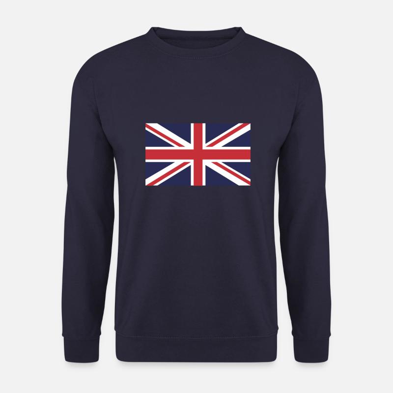 Drapeau ROYAUME-UNI, Drapeau United Kingdom, Union Jack - Sweat-shirt Unisexe - marine