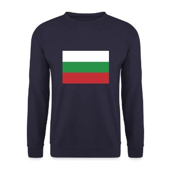 Flag Bulgaria, Bulgaria's flag, flag Bulgaria - Unisex Sweatshirt - navy - Front - Alina (178cm) & Michal (187cm)