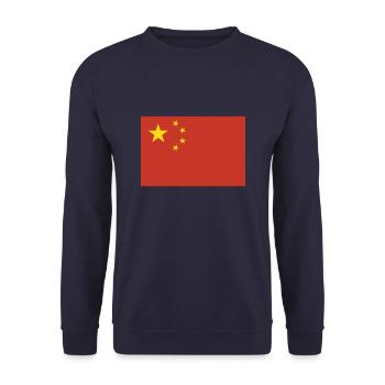 Flag of China, Flag of China, Flag of China, flag - Unisex Sweatshirt - navy - Front - Alina (178cm) & Michal (187cm)