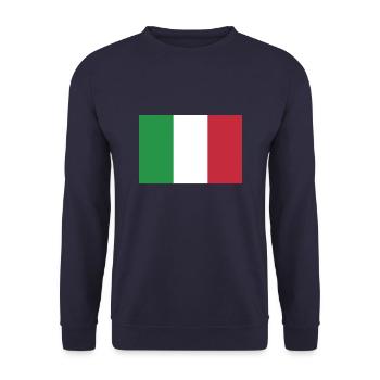 Flag Italy Flag, Italy Flag, flag Italy - Unisex Sweatshirt - navy - Front - Alina (178cm) & Michal (187cm)