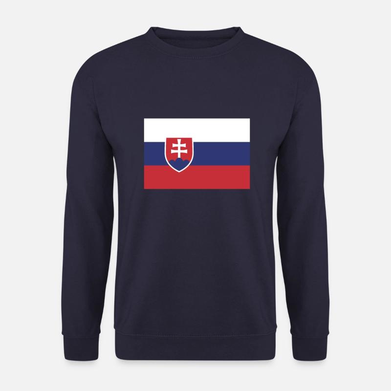 Flagge Slowakei Flagge Slovakia - Unisex Pullover - Navy