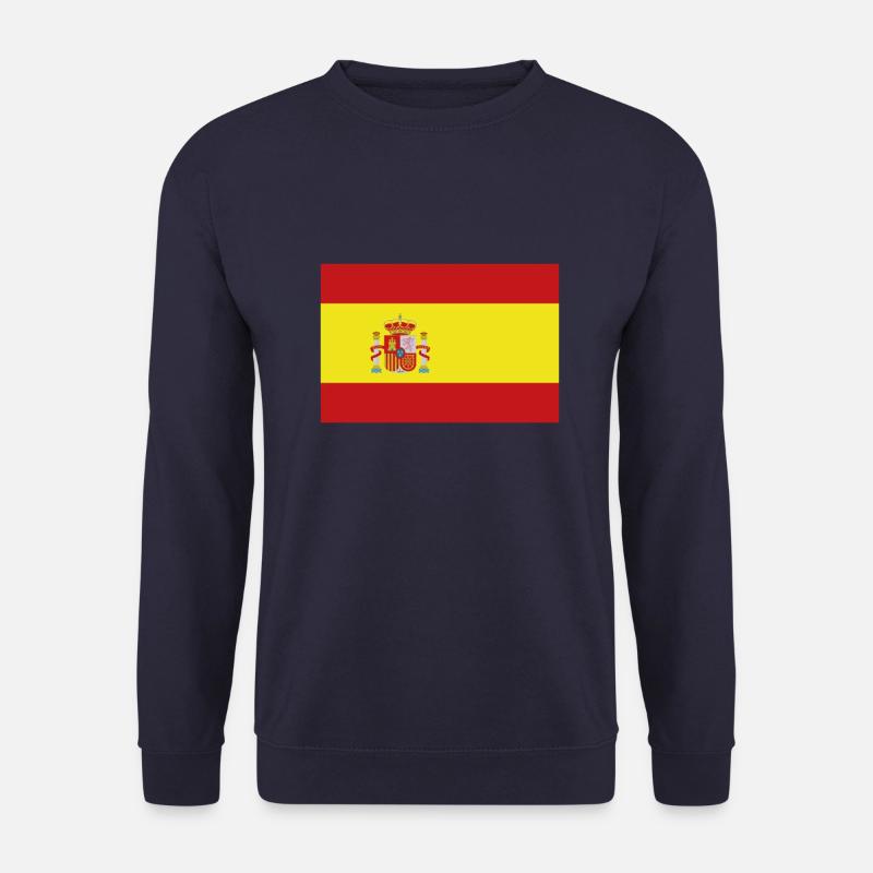 Flagge Spanien, Flagge Spaniens, Spain - Unisex Pullover - Navy