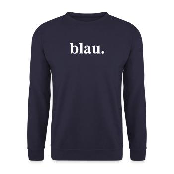 blue, color - Unisex Sweatshirt - navy - Front - Alina (178cm) & Michal (187cm)