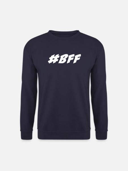 #bff écriture blanche - Sweat-shirt Unisexe - marine