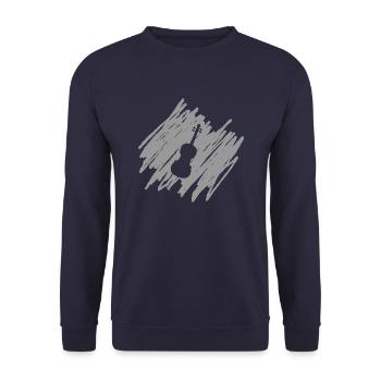 Violine - Unisex Pullover - Navy - Vorne - Alina (178cm) & Michal (187cm)