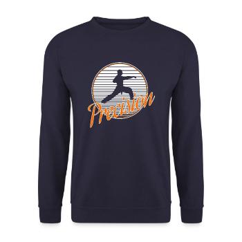 martial Arts - Unisex Sweatshirt - navy - Front - Alina (178cm) & Michal (187cm)