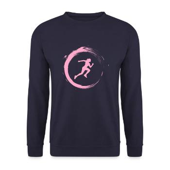 Le sport est ma passion! - Sweat-shirt Unisexe - marine - Devant - Alina (178cm) & Michal (187cm)