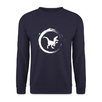 dinosaure - Sweat-shirt Unisexe - marine - Devant - Alina (178cm) & Michal (187cm)