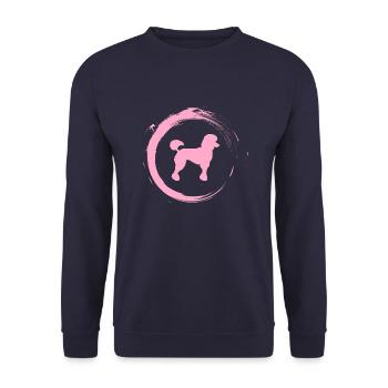 caniche - Sweat-shirt Unisexe - marine - Devant - Alina (178cm) & Michal (187cm)